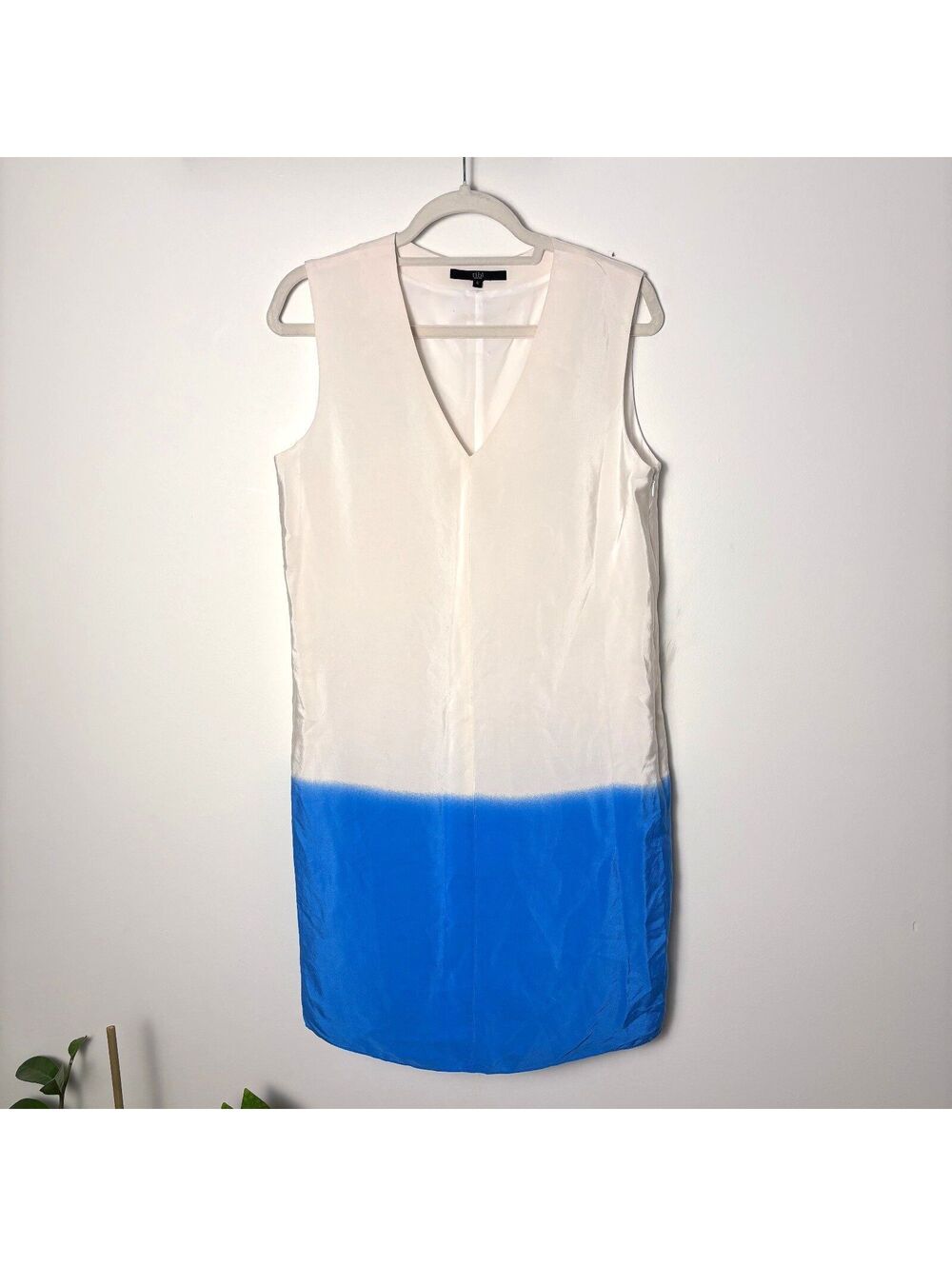 Tibi 6 Silk Ombre Shift Dress